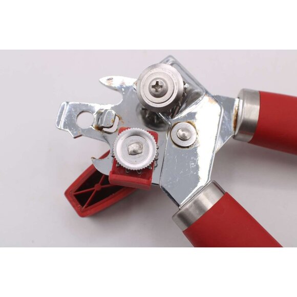 Cuisinart Red Handle Can Opener Manual Stainless Steel Kitchen Tool - Picture 6 of 7